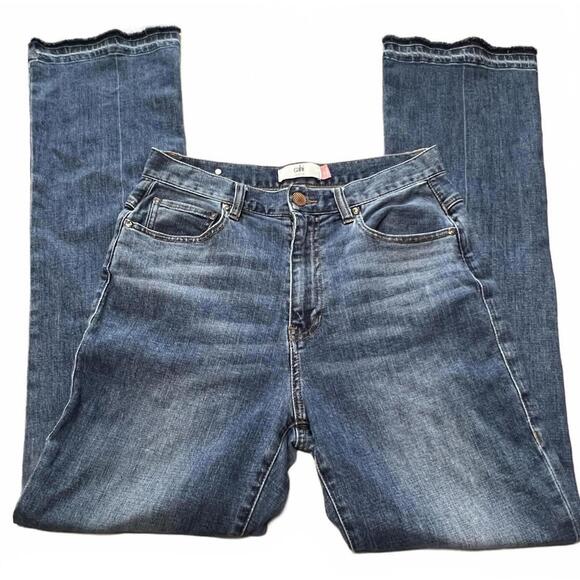 CAbi Denim - CAbi High-Rise Straight Leg Jeans Raw Hem Minimalist Clean Coastal Girl 6